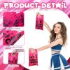 Affrolling 100 Pcs Cheer Goodie Bags Cheer Snack Gift Bags Bulk Plastic Cheerleading Party Supplies with Handle for Cheerleader Team Gymnastics Party Decorations view 2