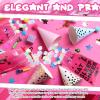 Affrolling 100 Pcs Cheer Goodie Bags Cheer Snack Gift Bags Bulk Plastic Cheerleading Party Supplies with Handle for Cheerleader Team Gymnastics Party Decorations view 4