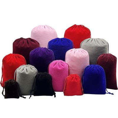 10pcs 3.9*5.9 in Velvet Drawstring Bags Gift Bags Mixed Colours,Jewelry Candy Present Soft Velvet Pouches Party Favors Wrapping Sacks Reusable Storage Bags for Birthday,Wedding,Christmas,DIY Craft