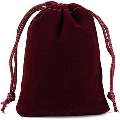 10pcs 3.9*5.9 in Velvet Drawstring Bags Gift Bags Burgundy,Jewelry Candy Present Soft Velvet Pouches Party Favors Wrapping Sacks Reusable Storage Bags for Birthday,Wedding,Christmas,DIY Craft