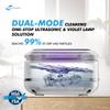 FSA HSA Eligible | 2-in-1 Ultrasonic & U-V Dental Cleaner, 42kHz Deep Cleaning Machine with Digital Timer, 180ml Pod for Retainers, Aligners, Mouth Guards | Viewing Port view 2