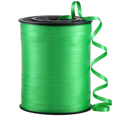 sxvblly Green Curling Ribbon,3/16" Wide  500 Yards Curling Ribbon for Gift Wrapping,Balloon String,Birthday Party,Ribbons for Crafts,Wedding Decoration,Florist Flower,Art Craft