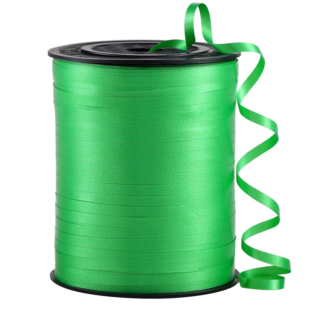 sxvblly Green Curling Ribbon,3/16" Wide  500 Yards Curling Ribbon for Gift Wrapping,Balloon String,Birthday Party,Ribbons for Crafts,Wedding Decoration,Florist Flower,Art Craft
