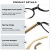 ABETOS Round Wood Look Reading Glasses for Men Women Spring Hinges Retro Fashion Wood Readers with Bamboo Temples, Orange+3.0 view 4