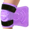 APEXUP Ice Pack for Knee Pain Relief, Large Reusable Wrap After Surgery, Flexible Gel Cold Pack for Injuries, Pain Relief for Back, Shoulder, Elbow, Ankle and Leg (Purple, L 1PK) view 1