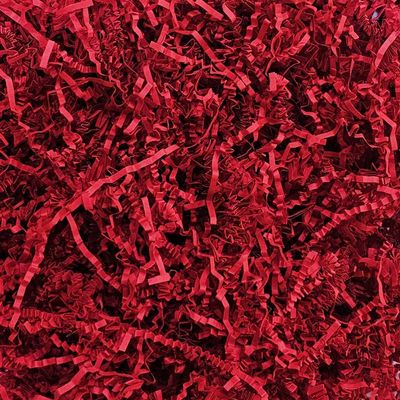 GoooodGift - 3 oz - Red - Crinkle Cut Paper Shred Filler for Gift Wrapping, Gift Box Stuffing Birthdays, Basket Filling Mother's Day Christmas