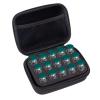 AJFHKJ Insulin Fridge Holder Storage Case Insulin Vial Protector Holder Insulin Cooler Travel Case Organizer Fits Standard 10ml U-100 Vials,15-Slot with 2 ZipperOnly Case, Black view 1
