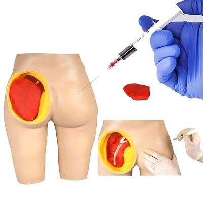 BYLAKO Buttock Injection Practice Model,Removable 4/1 Parts Hip Injection Training Simulator,3 Injection Training Methods,Easy to Observe and Explain