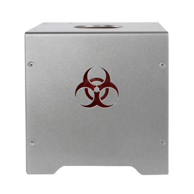 1.0 Quart Conseal Sharps Container Tabletop Cover - Powder Coated Steel Grey