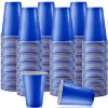 144 Pcs Disposable Plastic Cups - 16 oz Party Tumblers, Tasting & Shot Cups (Dark Blue) view 1