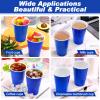 144 Pcs Disposable Plastic Cups - 16 oz Party Tumblers, Tasting & Shot Cups (Dark Blue) view 4