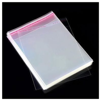 ECYC Ltd 100 Pcs 14 x 19cm Self Sealing Cellophane Bags, Resealable Clear Cookie Bags Plastic Treat Bags Cellophane Packaging Bags for Cookie, Candy, Treats, Party Favors, Jewelry Bags, Bakery