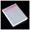ECYC Ltd 100 Pcs 14 x 19cm Self Sealing Cellophane Bags, Resealable Clear Cookie Bags Plastic Treat Bags Cellophane Packaging Bags for Cookie, Candy, Treats, Party Favors, Jewelry Bags, Bakery view 1