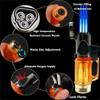 Windproof Butane Torch Lighter, Jet Triple Flame Butane Gas Lighter, Adjustable Windproof Flame Lighter With Transparent Fuel Window And Flame Retention Lock, Portable Cigar Lighter For Candle Camping view 4