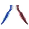 NOLITOY 2pcs Double-Sided Cleaning Brush for and Easy Use Oral Care Tool for Full and Partial Dentures Includes Red Brush view 1