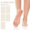 75pcs Corn Cushions, Corn Pads for Toes Latex Sponge Foot Callus Pads Self-Adhesive Foot Care Cushions Protectors for Men Women Feet Toes (Small Oval) view 4