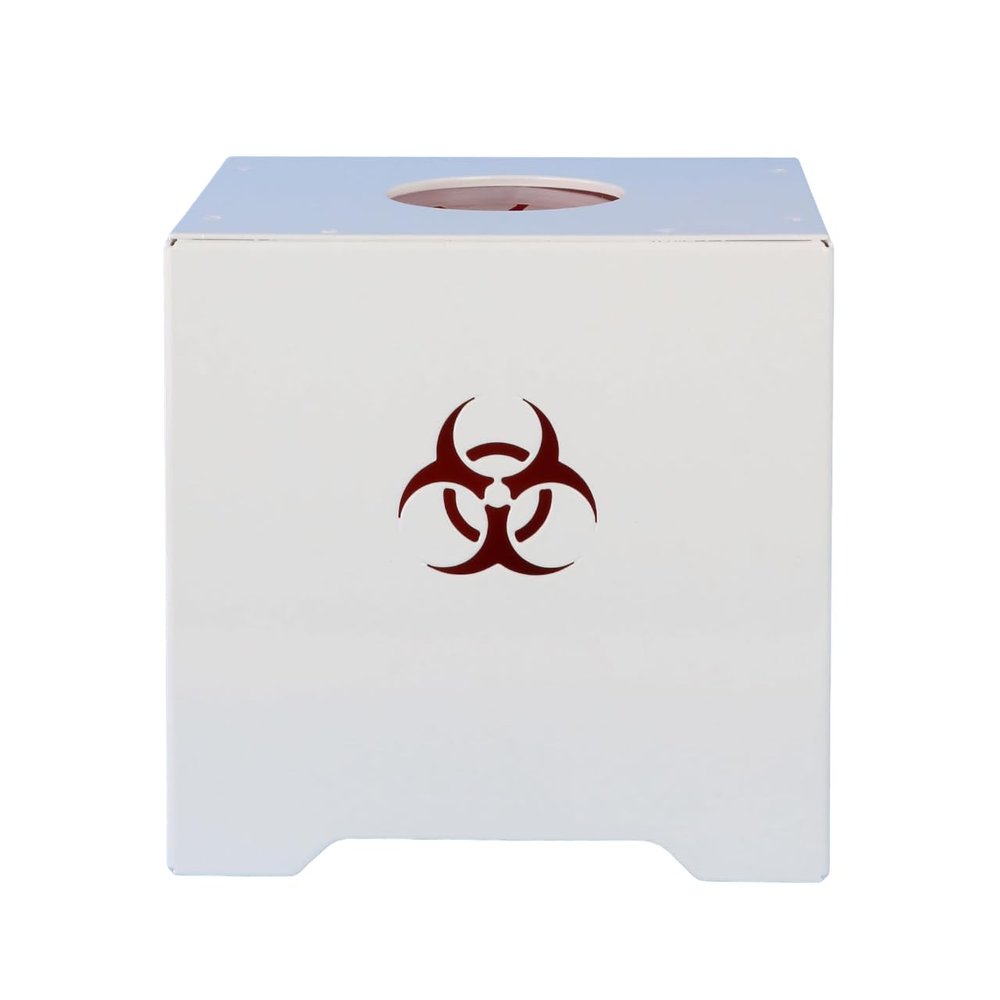 1.0 Quart Conseal Sharps Container Tabletop Cover - Powder Coated White