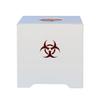 1.0 Quart Conseal Sharps Container Tabletop Cover - Powder Coated White view 1