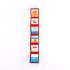 PECS Compact Community/Traveling Visual Schedule, 18" x 3" Unfolded, 3" x 3" Folded, for Transitions, School, Home, Work and Community. (Red) view 1