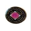 16 Year NA Style Clean Time Chip Pink Glitter Tri-Plate Sobriety Chip view 2