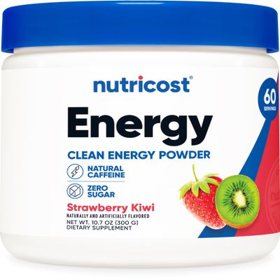 Nutricost Energy Complex (Strawberry Kiwi) (60 Servings) - Clean Energy Powder, 300g Dietary Supplement