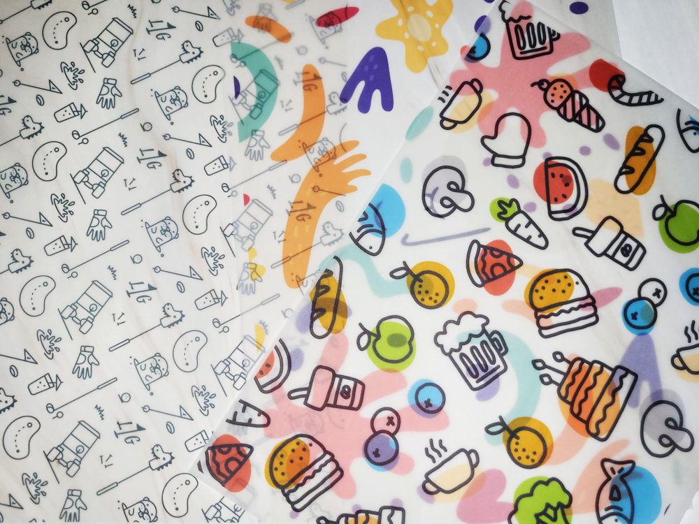 A4 Custom Full Color Logo Packaging Vellum Paper, Custom Printed Tissue Paper, Wrapping, Personalized, Business Wrapping Paper (50)