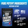 TASTY GAINS Creatine Gummies - 90g of Creatine Monohydrate - Workout Supplements - Build Muscle & Boost Strength for Men & Women - Made in USA - Non GMO - Vegan Friendly (Large, Blue Raspberry) view 3