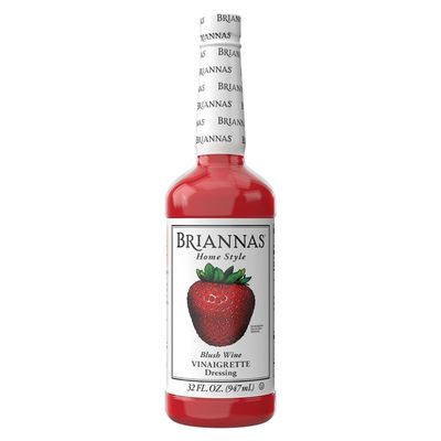 BRIANNAS - Home Style Blush Wine Vinaigrette Dressing Fine Salad Dressing made with Premium Ingredients - Gluten Free, Kosher, & Vegan - 32 oz. Bottle
