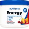 Nutricost Energy Complex (Fruit Punch) (60 Servings) - Clean Energy Powder, 300g Dietary Supplement view 1