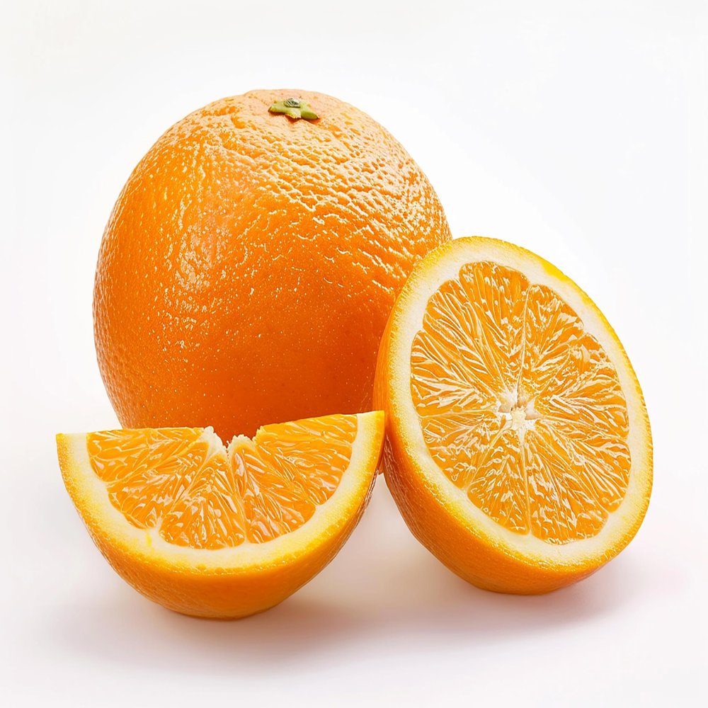 Fresh delicious Navel Oranges by RawJoy Farms.