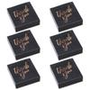 Fun Express Rose Gold Foil Frosted Black Kraft Paper Favor Boxes Small 3" x 3" - Bulk 48 Pc view 1
