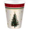 Amscan Elegant Evergreen Multicolor Paper Cups (9 oz) Pack of 20 - Stylish & Durable Disposable Drinkware for Holiday Parties & Events view 3