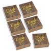 Fun Express Gold Foil Frosted Kraft Paper Favor Boxes Small 3" x 3" - Bulk 48 Pc view 1