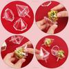AUEAR, 80 Pack Diamond Flower Bouquet Holder Clear Acrylic Chocolate Box Holders Candy Packaging Balls for Birthday Wedding Party Decor view 3