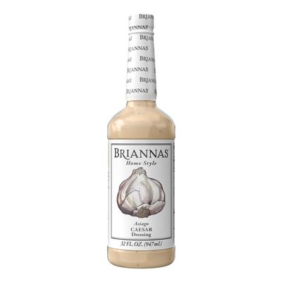 BRIANNAS - Home Style Asiago Caesar Dressing Fine Salad Dressing made with Premium Ingredients - Gluten Free and Low Sugar Dressing - 32 oz. Bottle