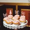 Sotpot 24PCS Bride to Be Cupcake Toppers with Heart Rose Gold Glitter Dress Bridal Shower Cupcake Picks for Wedding Bridal Shower Wedding Engagement Party Cake Decorations view 3