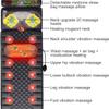 Heating Pads Massage Mat with 20 Neck Shiatsu Kneading Massage Heads,9 Modes 9 Levels,Heated Mattress Pad Full Body Massager Cushion for Neck and Back,Lumbar Calf Muscle Relaxation Full Body MassageW view 2