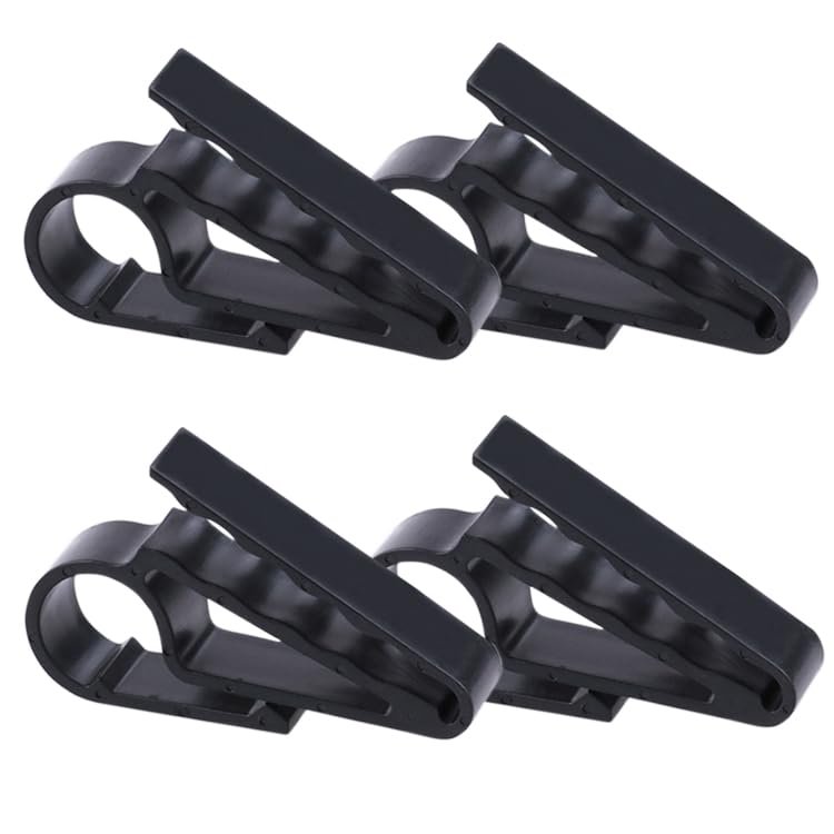 4 Pack Cigar Clip Holder for Golf Boat Grill,Golf Cart Cigar Stand Golf Cigar Holders for Men, Cigar Minder for Golfers,Boat,Motorcycle,BBQ Grill,Cigar Gifts (Black)