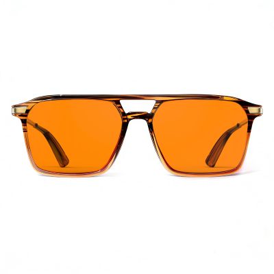 Goiteia 100% Orange Blue Light Blocking Glasses-Amber Tint Gaming Glasses for Better Sleep/Eyes Strain/Light Sensitive-Ultra Light & Spring Hinges for Better Comfort