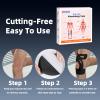 IEADEN Precut Kinesiology Tape for Knees, 10 Pcs - Knee Support & Stability, Knee Pain Relief Athletic Tape - Waterproof & Elastic, Breathable Hypoallergenic Latex-Free Tape, Black view 4