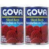 Goya Canned Sliced Red Beets, Tender and Vibrant, Ready-to-Serve for Salads, Sides, and Recipes, Pantry Staple, 2-Pack (15 oz Cans) view 1