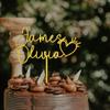 LULLBABYMALL Custom Names Couple Wedding Cake Topper - Couple Wedding Cake Topper, Wedding Cake Toppers Personalized, Cake Toppers with Names, Wedding Cake Toppers, Cake Topper for Wedding view 3