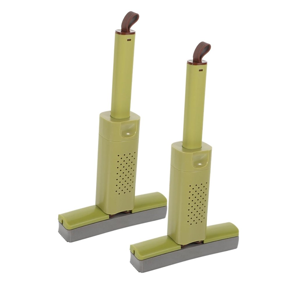 GOOHOCHY 2pcs Handheld Cleaning Mop for Versatile Water-Absorbent Mop for Floors Walls and Desktops Compact and Space-Saving Design
