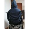 CYHTFGSK Wheelchair Shawl for Men, Wheelchair Blankets for Adults, Wheelchair Coat, Multi-Purpose Shawl, Fall & Winter, Wheelchair Blanket, Warm Elderly Wheelchair Care Shawl, X-Large, Grey view 4