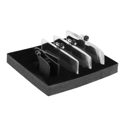 Sunicon Clip On Magnifiers for Eyeglasses,1.5X 2.5X 3.5X Magnification Plastic Case Clip on Glasses Type Magnifier Magnifying Glass for Sewing Reading Hobby Crafts Close Work