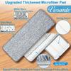 6pcs Mop Replacement Pads Compatible with Joymoop Mop, Universal 13"x4.9 Microfiber Mop Pads, Mop Head Replacement, Flat Mop Pads Washable Microfiber, Reusable Floor Mop Pads, Cleaning Tools view 3