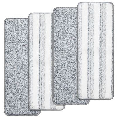 4pcs Microfiber Mop Pads Compatible with Joymoop Mop Replacement Pads for Joy Mop, 13x4.9" Flat Mop Pads Reusable Washable Mop Head Replacement for Joymoop Mop and Bucket with Wringer Set, Mop Pads