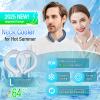 Neck Cooling Tube 70% Gel Increase Ice Ring Neck Cooler Wearable Body Cooling Products for Summer Outdoor Indoor Activities Relief for Hot Flashes(Navy,L) view 2
