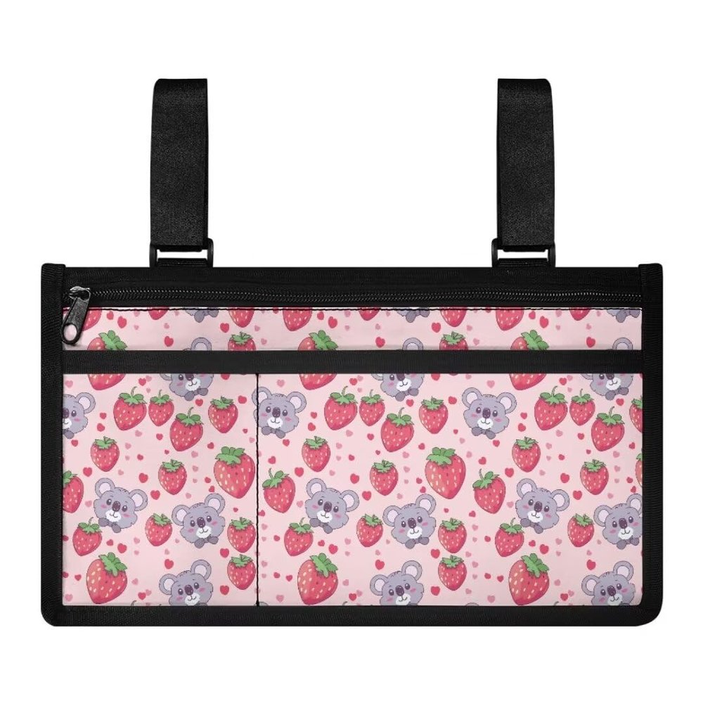 Kuiaobaty Koala Wheelchair Accessories Kawaii Side Pocket Cover for Office Chair Large Capacity Armrest Pouch Office Chair Accessories Lightweight Wheelchair Side Bag Gifts for Elders
