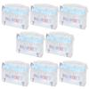 Amscan Elegant White Spa Party Favor Container - 6" x 8" (Pack of 8) - Perfect for Spa-themed Parties, Bridal Showers, and Special Occasions view 1
